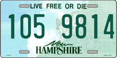 NH license plate 1059814