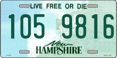 NH license plate 1059816