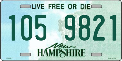 NH license plate 1059821