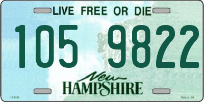 NH license plate 1059822
