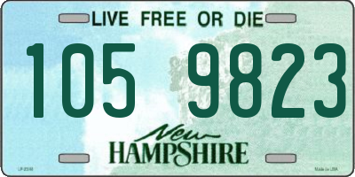 NH license plate 1059823