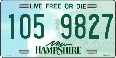NH license plate 1059827