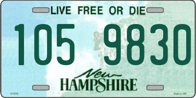 NH license plate 1059830