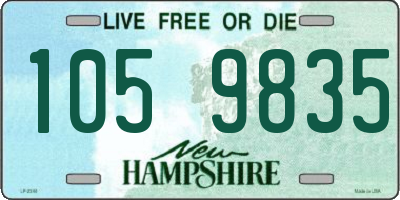 NH license plate 1059835