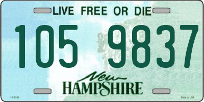 NH license plate 1059837
