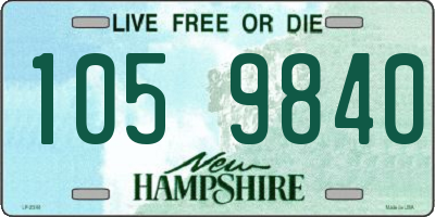 NH license plate 1059840