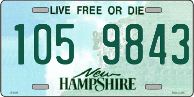 NH license plate 1059843