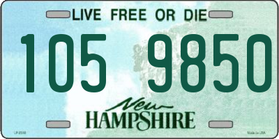 NH license plate 1059850
