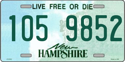NH license plate 1059852