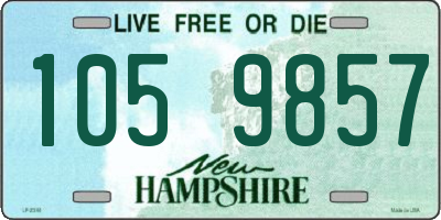 NH license plate 1059857