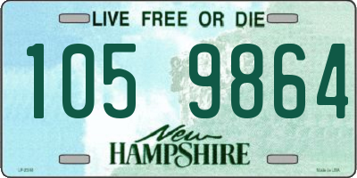 NH license plate 1059864