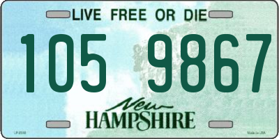 NH license plate 1059867