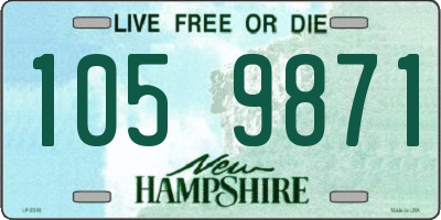 NH license plate 1059871
