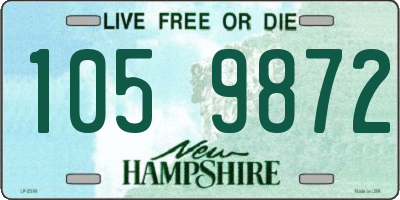 NH license plate 1059872