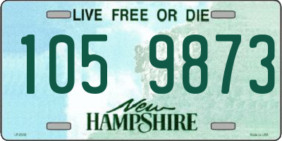 NH license plate 1059873