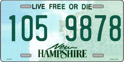 NH license plate 1059878