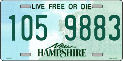 NH license plate 1059883