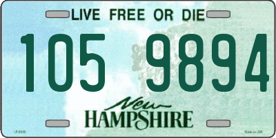 NH license plate 1059894