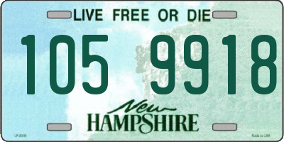 NH license plate 1059918