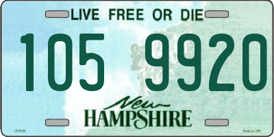 NH license plate 1059920