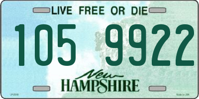NH license plate 1059922