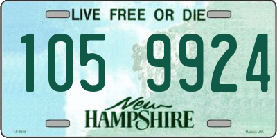 NH license plate 1059924