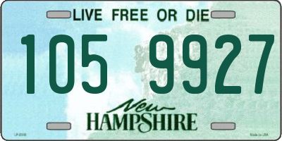 NH license plate 1059927