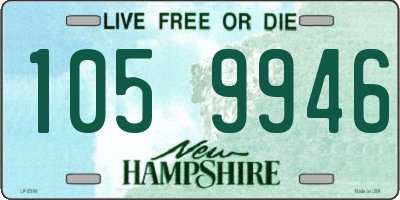 NH license plate 1059946