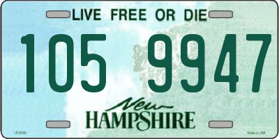 NH license plate 1059947