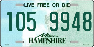 NH license plate 1059948