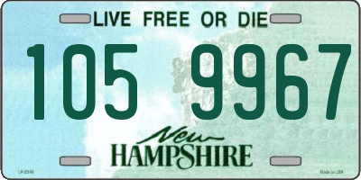 NH license plate 1059967