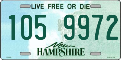 NH license plate 1059972