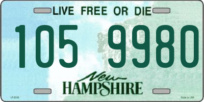 NH license plate 1059980