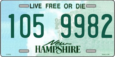 NH license plate 1059982