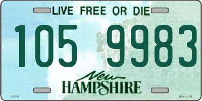 NH license plate 1059983