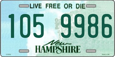 NH license plate 1059986