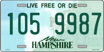 NH license plate 1059987