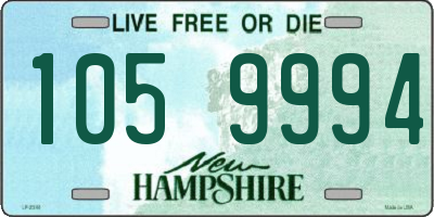 NH license plate 1059994