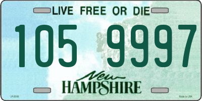 NH license plate 1059997