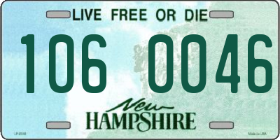 NH license plate 1060046