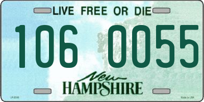NH license plate 1060055