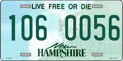 NH license plate 1060056
