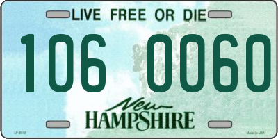 NH license plate 1060060