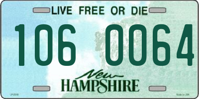 NH license plate 1060064