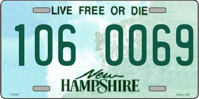 NH license plate 1060069