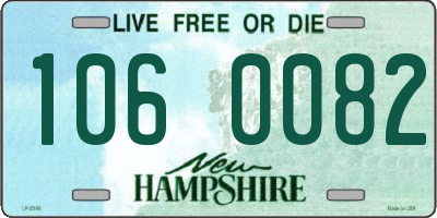 NH license plate 1060082
