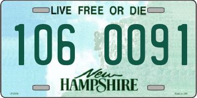 NH license plate 1060091
