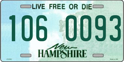 NH license plate 1060093