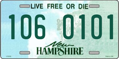 NH license plate 1060101