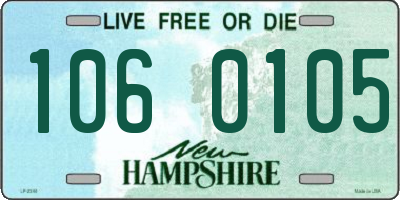 NH license plate 1060105